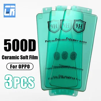 1-3Pcs Doux de la Céramique de la Protecteur d'Écran pour Oppo Trouver X6 X5 X3 X2 Néo Courbe Pleine Film de Protection pour Oppo Reno 4 5 6 9 10 Pro Plus