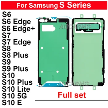 Du fullset Adhésif Pour Samsung Galaxy S6 S7 Bord+ S8 S9 Plus S10+ Lite 5G S10E S10PLUS Écran LCD Arrière Couvercle de la Batterie Autocollant Colle