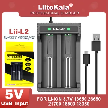 LiitoKala Lii-L2 18650 3.7 V 18650 26650 21700 20700 20650 18500 18490 18350 Batterie Rechargeable Chargeur De Batterie