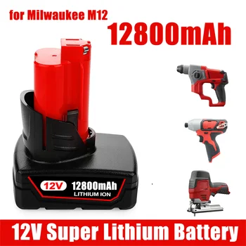 Pour Milwaukee Tool 12V Li-ion Batterie pour Milwaukee M12 C12 XC 48-11-2440 48-11-2402 48-11-2411 48-11-2401 de Remplacement de la Batterie