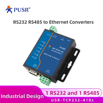 PUSR RS232 RS485 Serial to Ethernet Convertisseur de Série de l'Appareil en charge de Serveur TCP/IP Modbus RTU pour TCP USR-TCP232-410s