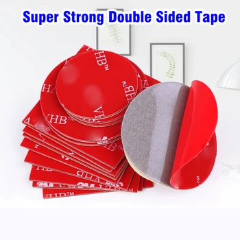 100pcs Super Solide Ruban adhésif Double Face de Fixation robustes Bandes Aucune Trace de Viscosité Élevé Auto-Adhésif Acrylique Pad Patch Collant