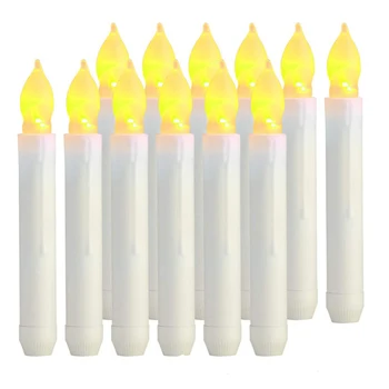 12/3/1Pcs sans flamme LED Chandelles de Lumières Chandeliers bougies à Réchaud Lampe de Mariage à l'Église Fête d'Anniversaire Dîner de Noël Décoration