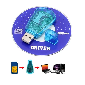1PCS Lecteur Portable USB Lecteur de Carte SIM carte sim Écrivain/Copier/Cloner/Sauvegarde GSM, CDMA, WCDMA de téléphone Cellulaire DOM668 Bleu