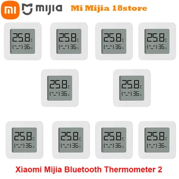 2020New 1-10pcs Xiaomi Mijia Bluetooth Thermomètre 2 sans Fil Smart Electric Numérique Hygromètre de Thermomètre à Travailler avec Mijia APP