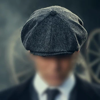 2022 Vente Chaude Peaky Oeillères Homme En Pur Coton Newsboy Hat Mode Rétro Anis Étoilé Bérets Peintre Chapeau Pour Les Femmes L'Homme