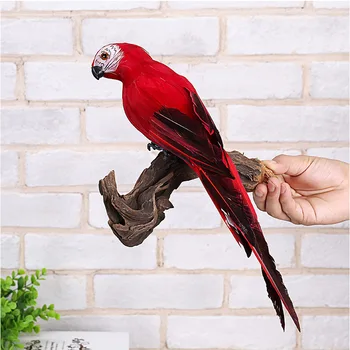 25/35cm à la Main de Simulation Parrot Créatif Plume Pelouse Figurine Ornement Animaux de Jardin d'Oiseau Oiseau Prop Décoration Miniature