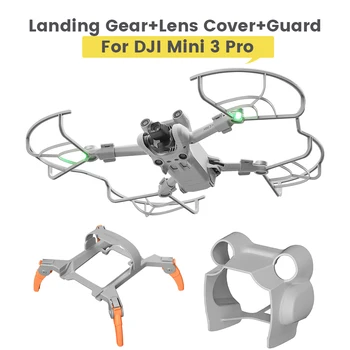 3/2 in1 train d'Atterrissage Pour DJI Mini 3 Pro Anti-vertige Capuchon d'Objectif de Couvrir les Ailes Protecteur de l'Hélice de la Garde Drone Accessoires