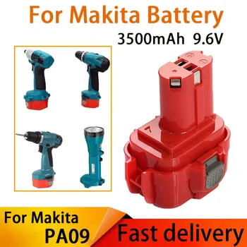 3500mAh 9.6 V Ni-MH Rechargeable de la Puissance des Outils de la Batterie Pour Makita PA09 9120 9122 6207D 192595-8,192596-6 Outils électriques Batterie