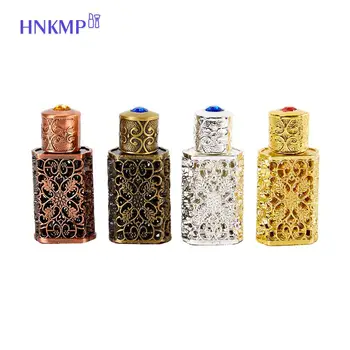 3ml Mini Vieilli Parfum Rechargeable Bouteille de Style Arabe Huiles Essentielles Atomiseur de Parfum Vaporisateur de Décoration de Mariage Cadeau