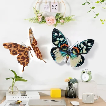 40*27cm 3D Papillons Stickers muraux Pour la Décoration de la Maison Grand Beau Papillon Pour la Vie des Enfants Autocollant Mur de la Salle de Mariage de fournitures de Parti
