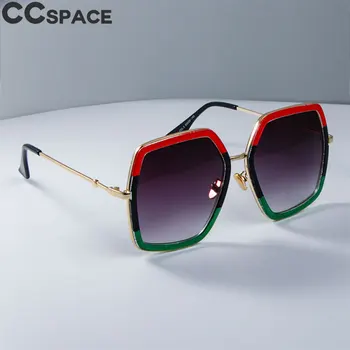 45549 Vert Rouge Noir Tricolore Cadre des Lunettes de soleil des Femmes 2018 Mode Oeil de Chat Nuances UV400 Lunettes Vintage Oculos
