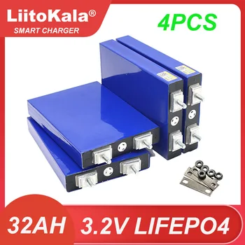 4pcs LiitoKala 3.2 V 30AH 5C Batterie Lithium LiFePo4 pour le bricolage 12V E-bike Scooter de Roue Président AGV Voiture Voiturettes de Golf Batteries