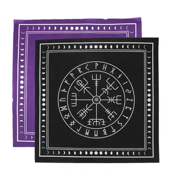 50*50 cm Non-tissé de Tarot Nappe de Runes Divination Autel Patch Tarot Couvercle de la Table Pour les Magiciens du Quotidien Jeux de société