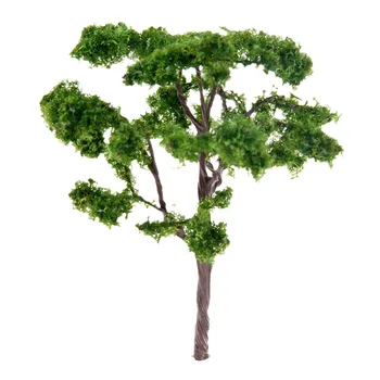 5pcs 10cm de Fil de Fer de Modèle de Modèle d'arbre de chemin de Fer du Parc Nature Diorama Décor de Paysage de Mise en page Vert Foncé 10 cm(3,94 pouces)