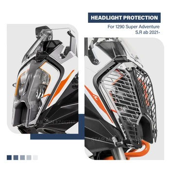 Accessoires moto Phare Protecteur de la Calandre de Garde-Couverture de grille de Protection Pour la 1290 Super Adventure ADV S R 2021 2022 -