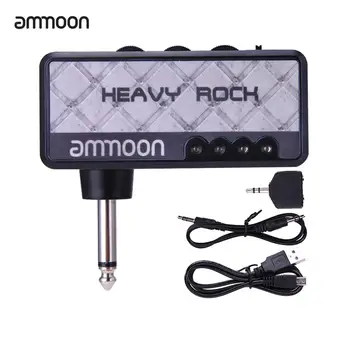 ammoon Portable Électrique d'un Amplificateur de Guitare Ampli Mini Ampli Casque Intégré Effet de Distorsion de Qualité Supérieure de la Guitare Accessoires Pièces