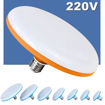Ampoule à LED E27 Led Lampe Super-Brillante AC 220V 12W 15W 20W 30WUFO Led d'Intérieur Blanc Chaud, Éclairage Lampes de Table de Garage de la Lumière