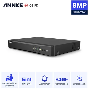 ANNKE H. 265 4K 8CH Ultra HD de Surveillance CCTV DVR 5IN1 Enregistreur Vidéo Numérique de Détection de Mouvement Pour 8MP, 5MP Analogique Caméra IP