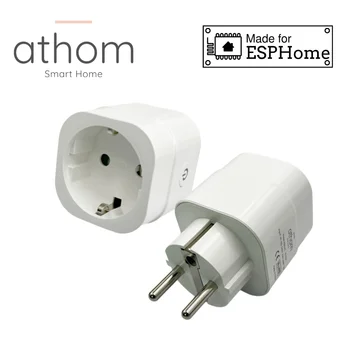 ATHOM preflashed ESPhome Smart Plug Fonctionne Avec la Maison du chef de choeur de Surveillance de la Consommation 16A