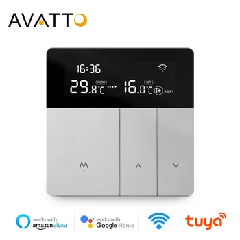 AVATTO WiFi Smart Thermostat régulateur de Température，100-240 V Tuya APPLICATION de Contrôle à Distance,le Travail avec Alexa Google Yandex Alice