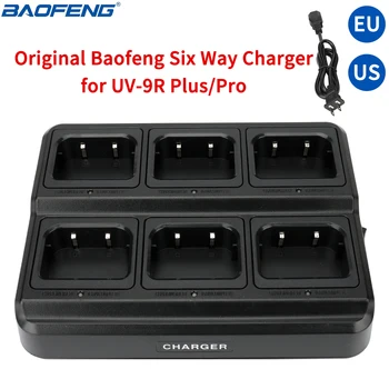 BAOFENG Multi Rapide Six Façon Chargeur pour Baofeng Amateur de Jambon Two Way Radio UV-9R Plus/Pro UV-XR BF-9700 Imperméable à l'eau Talkie-Walkie