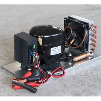 BD25HC compresseur condenseur voiture réfrigérateur congélateur solaire et marine réfrigérateur DC 12V24V 2,5 CM3 de volume de Travail
