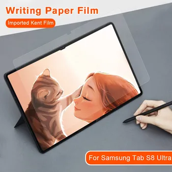 Comme Écrit Sur Le Papier Film Doux Pour Samsung Galaxy Tab S8 Ultra Tablet S 8 Plus S8+ S8Ultra Pad Dessin Mat Protecteur D'Écran