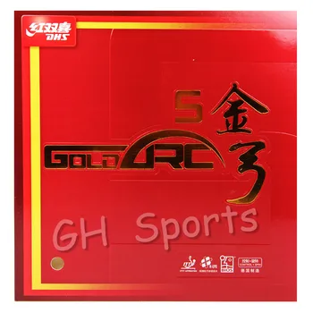 DHS GoldArc 5 (GA5, Fabriqué en Allemagne) d'Or à l'Arc Tennis de Table en Caoutchouc de Ping-Pong Éponge GoldArc-5