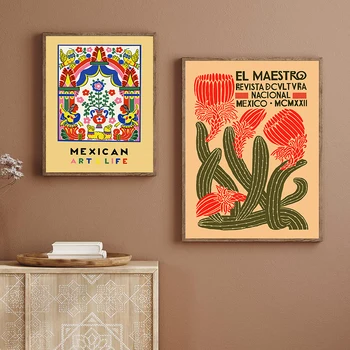 El Maestro Vintage d'Affiche et Imprime Toile Peinture Art Mexicain Art Mural Décoratif Photo Maison Décoration Salon