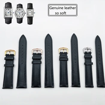 En cuir bracelet en cuir adapté pour Réservoir doit solo Santos chaîne de montre en cuir, doux et durable strap16 18 20mm