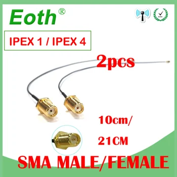 eoth 10cm 21cm ipex 1 4 mhf4 Rallonge UFL l'IDO RP SMA Connecteur Antenne WiFi Câble Natte IPX femelle RP-SMA mâle