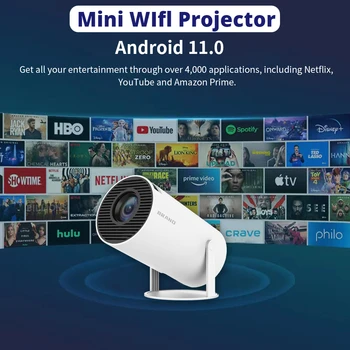 HY300 MINI Projecteur Portable WIFI Projecteur TV Home Cinéma Cinema Support HDMI Android 1080P Pour samsung freestyle