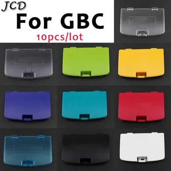 JCD 10PCS le Couvercle de la Batterie Pour la Gameboy Color GBC Couverture de Batterie Pack Porte Arrière Coque de Remplacement