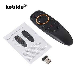 kebidu G10s Fly Air Mouse Mini-Télécommande G10 sans Fil 2,4 GHz Pour Android Tv Box Avec commande Vocale Pour les Gyro de Détection de Jeu