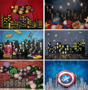 Les Avengers Fond de super-Héros Captain America, Hulk, Spiderman Bébé Garçon 1er Anniversaire, Gâteau de Fête Smash Décoration toile de Fond