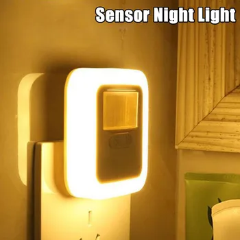 Lumière de Nuit de LED de Mouvement Capteur de Sons Lumières de la Chambre au Décor de la Lampe Smart Réglage de la Luminosité de la Maison de l'Escalier Décoratifs, Lampes de chevet