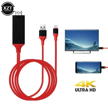 L'USB 3.1 de Type C HDMI-Adaptateur Compatible Ultra HD 1080P 4K Charge de la TV HD Vidéo pour Samsung S9/8 Huawei Projecteur de TV Convertisseur