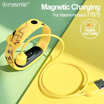Magnétique Chargeur pour Xiaomi Mi Smart Band 5 6 7 Chargeur Portable de Remplacement de Recharge USB Ligne pour Miband 6 Miband 7 Câble Cordon