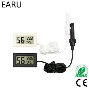 Mini LCD Numérique Thermomètre Hygromètre Thermostat d'Intérieur Pratique Capteur de Température détecteur d'Humidité Jauge Instruments de la Sonde