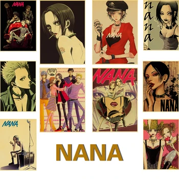 NANA affiche papier kraft impression claire de l'image de l'art de la peinture à la maison bar de décoration de décoration murale peinture moderne