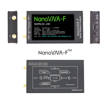 NanoVNA-F VNA ROS-Mètre VHF, UHF, Antenne de l'Analyseur de 1,5 GHz + 4.3 LCD IPS + Boîtier en Métal Deepelec NanoVNA-F VNA ROS-Mètre VHF, UHF, Antenne de l'Analyseur de 1,5 GHz + 4.3 LCD IPS + Boîtier en Métal Deepelec 1