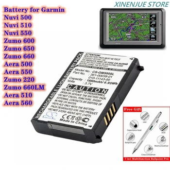 Navigateur GPS Batterie 361-00038-01,010-11143-00 pour Garmin Aera 500/510/550/560, Nuvi 500/510/550, Zumo 220/600/650/660/660LM