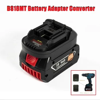Nouveau BS18MT Convertisseur de Batterie Adaptateur USB Pour Bosch 18V BAT619G/620 BPS18M Batteries Convertir Pour Makita 18V BL 1860 Lithium