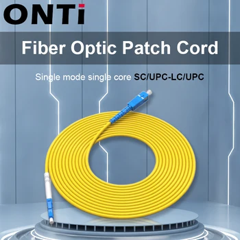 ONTi 0.5-100 m SC/UPC-LC/UPC de Fibre Optique de corde de correction de 2.0 mm, Monomode OS2 Câble Optique SM Recto de Fibre Optique Cavalier FTTH