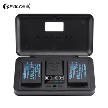 PALO LP-E12 LP E12 Batterie + boîte de Rangement /l'Interface SD /LCD Chargeur pour Canon Rebel SL1 100D Kiss X7 EOS M EOS M EOS M2 M10 M50