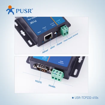 PUSR RS232 RS485 Serial to Ethernet Convertisseur de Série de l'Appareil en charge de Serveur TCP/IP Modbus RTU pour TCP USR-TCP232-410s PUSR RS232 RS485 Serial to Ethernet Convertisseur de Série de l'Appareil en charge de Serveur TCP/IP Modbus RTU pour TCP USR-TCP232-410s 2