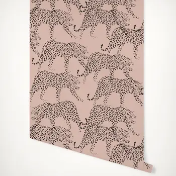 Rose Léopard fond d'écran - Leopard papier peint en Rose - Peler et Coller du papier Peint