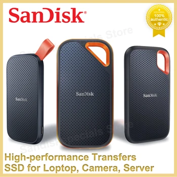 SanDisk SSD E30 E61 E81 à l'État Solide Disque Dur Externe, Lecteur de Type C, USB3.2 Gen 2 Original Portable SSD Pour ordinateur Portable Serveur de Caméra