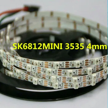 SK6812MINI 3535 4MM/SK6812 5050 5mm DC5V RGB led bande de pixel de 1m 2m 5m 60LEDs/m 4mm 5mm FPC NON étanche 60pixels/M WS2812B